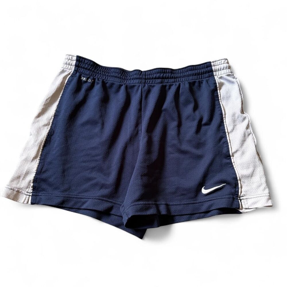 Nike Women's Navy and White Shorts
